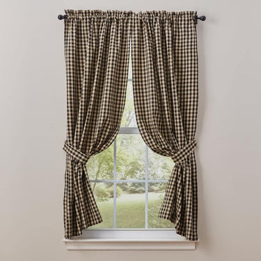 Berry Gingham Panels - 72x63 Lined Park Designs - The Fox Decor